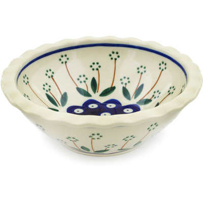 Polish Pottery Bowl 6&quot; Springing Daisies