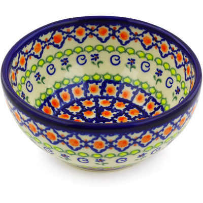 Polish Pottery Bowl 6" Star Gazer