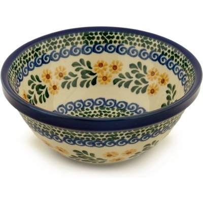 Polish Pottery Bowl 6&quot; Summer Day