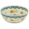 Polish Pottery Bowl 6&quot; Sunny Bloodstone