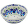 Polish Pottery Bowl 6&quot; Tail Feathers