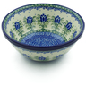 Polish Pottery Bowl 6&quot; Tulip Motif UNIKAT