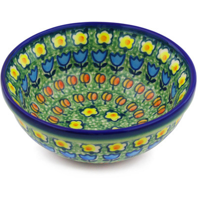 Polish Pottery Bowl 6&quot; UNIKAT