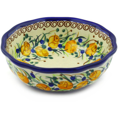 Polish Pottery Bowl 6&quot; UNIKAT