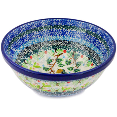 Polish Pottery Bowl 6&quot; UNIKAT