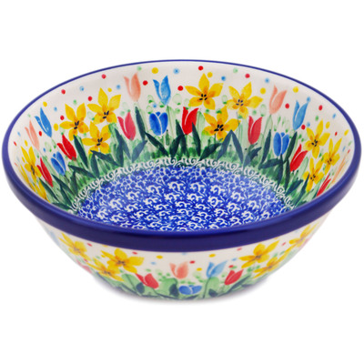 Polish Pottery Bowl 6&quot; UNIKAT