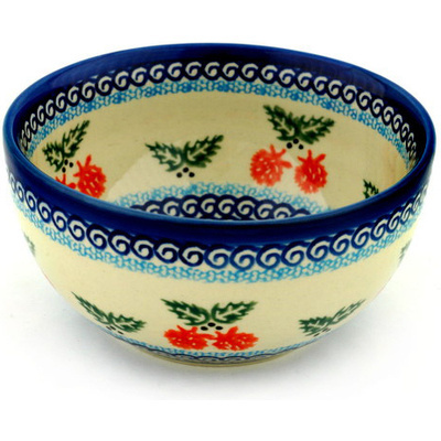 Polish Pottery Bowl 6&quot; UNIKAT