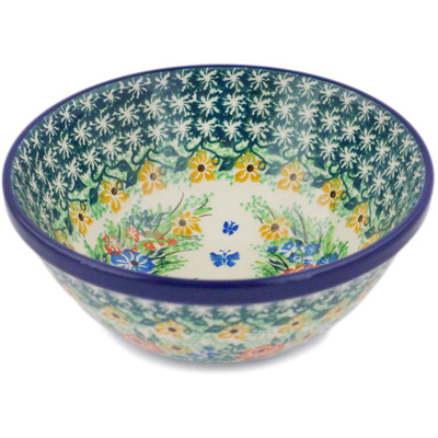 Polish Pottery Bowl 6&quot; UNIKAT