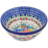 Polish Pottery Bowl 6&quot; Unique Garden UNIKAT