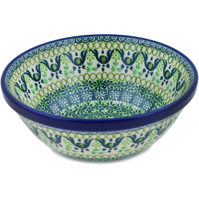 Polish Pottery Bowl 6" Very Verde