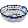 Polish Pottery Bowl 6&quot; Waiting Birds UNIKAT