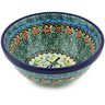 Polish Pottery Bowl 6&quot; Windmill Meadow UNIKAT