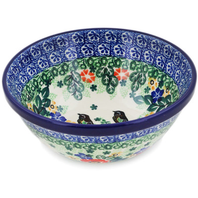 Polish Pottery Bowl 6&quot; Window Views UNIKAT