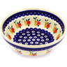 Polish Pottery Bowl 7&quot; Apple Pears