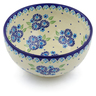 Polish Pottery Bowl 7&quot; Aster Patches