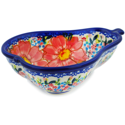 Polish Pottery Bowl 7&quot; Aster UNIKAT