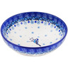Polish Pottery Bowl 7&quot; Birds In The Snow