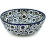 Polish Pottery Bowl 7&quot; Blooming Night