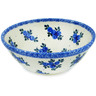 Polish Pottery Bowl 7&quot; Blue Berry Special UNIKAT