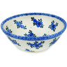 Polish Pottery Bowl 7&quot; Blue Berry Special UNIKAT