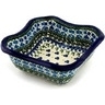 Polish Pottery Bowl 7" Blue Clover