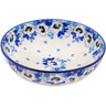 Polish Pottery Bowl 7&quot; Blue Spring