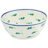 Polish Pottery Bowl 7&quot; Blueberry Forest
