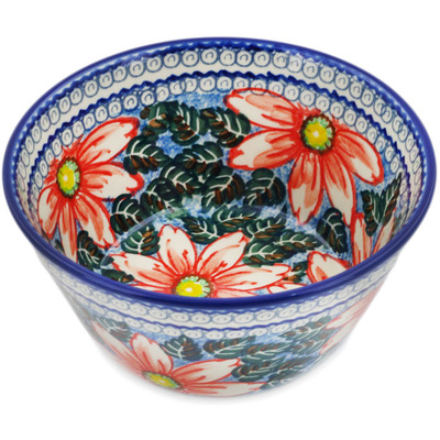 Polish Pottery Bowl 7" Bold Susan UNIKAT
