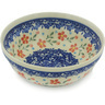 Polish Pottery Bowl 7&quot; Country Garden