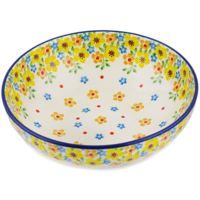 Polish Pottery Bowl 7" Country Spring