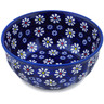 Polish Pottery Bowl 7&quot; Daisy Jazz UNIKAT