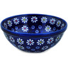 Polish Pottery Bowl 7&quot; Daisy Jazz UNIKAT