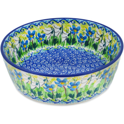 Polish Pottery Bowl 7&quot; Delightful Day UNIKAT
