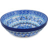 Polish Pottery Bowl 7&quot; Fields Of Blue UNIKAT
