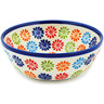 Polish Pottery Bowl 7&quot; Fiesta Flowers