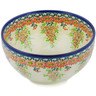 Polish Pottery Bowl 7&quot; Flora Fantasia UNIKAT