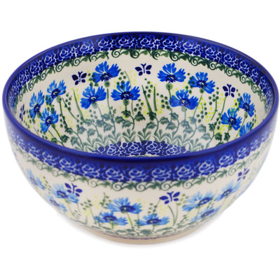 Polish Pottery Bowl 7" Fresh Flora