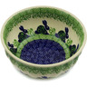 Polish Pottery Bowl 7&quot; Hare In Tall Grass
