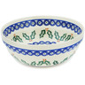 Polish Pottery Bowl 7&quot; Holly Hop