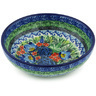 Polish Pottery Bowl 7&quot; Joyful Blue UNIKAT