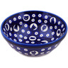 Polish Pottery Bowl 7&quot; Kitten Peek-a-boo UNIKAT