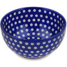 Polish Pottery Bowl 7&quot; Lovely Blue Eyes