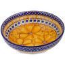 Polish Pottery Bowl 7&quot; Marigold Dreams UNIKAT