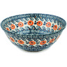 Polish Pottery Bowl 7&quot; Meadow Floret UNIKAT