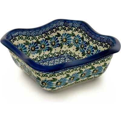 Polish Pottery Bowl 7&quot; Morning Daisy