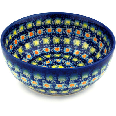 Polish Pottery Bowl 7" Mosaic Tile