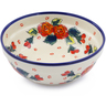 Polish Pottery Bowl 7&quot; Polish Roses