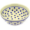 Polish Pottery Bowl 7&quot; Polka Dot