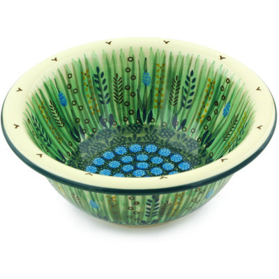 Polish Pottery Bowl 7&quot; Prairie Land UNIKAT