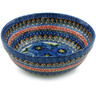 Polish Pottery Bowl 7&quot; Regal Bouquet UNIKAT